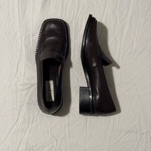 Dark Brown Leather Loafers